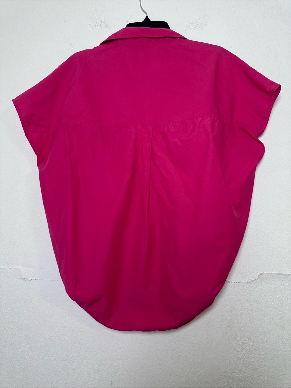 French Connection Set of Two Bright Pink Poplin Popover Fairycore Top M Short S - Picture 4 of 16
